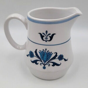 Noritake Blue Haven Creamer Pitcher Progression 9004 Floral 1966-1979 Japan